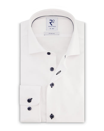 Strijkvrij katoenen overhemd White