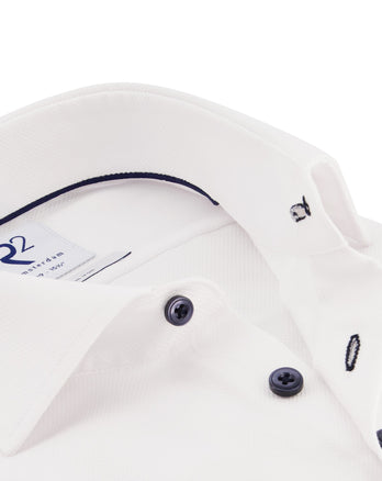 Strijkvrij katoenen overhemd White