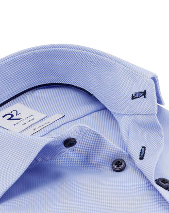 Light blue dobby non-iron cotton shirt Light Blue