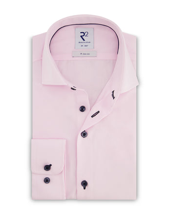 Rosa Hemd aus bügelfreier Baumwolle Light Pink