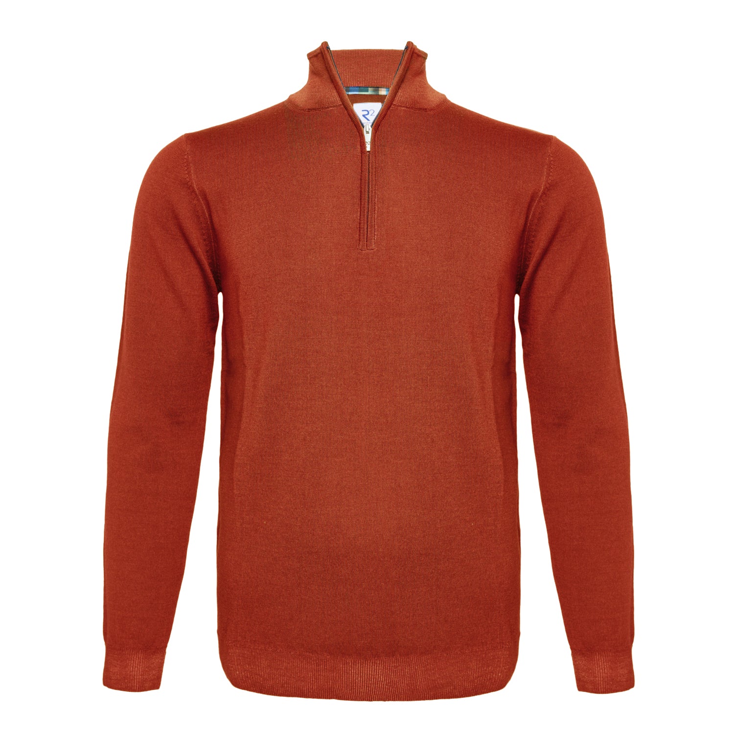 r2 amsterdam 100% merino wollen trui met rits Uitverkoop Kleding